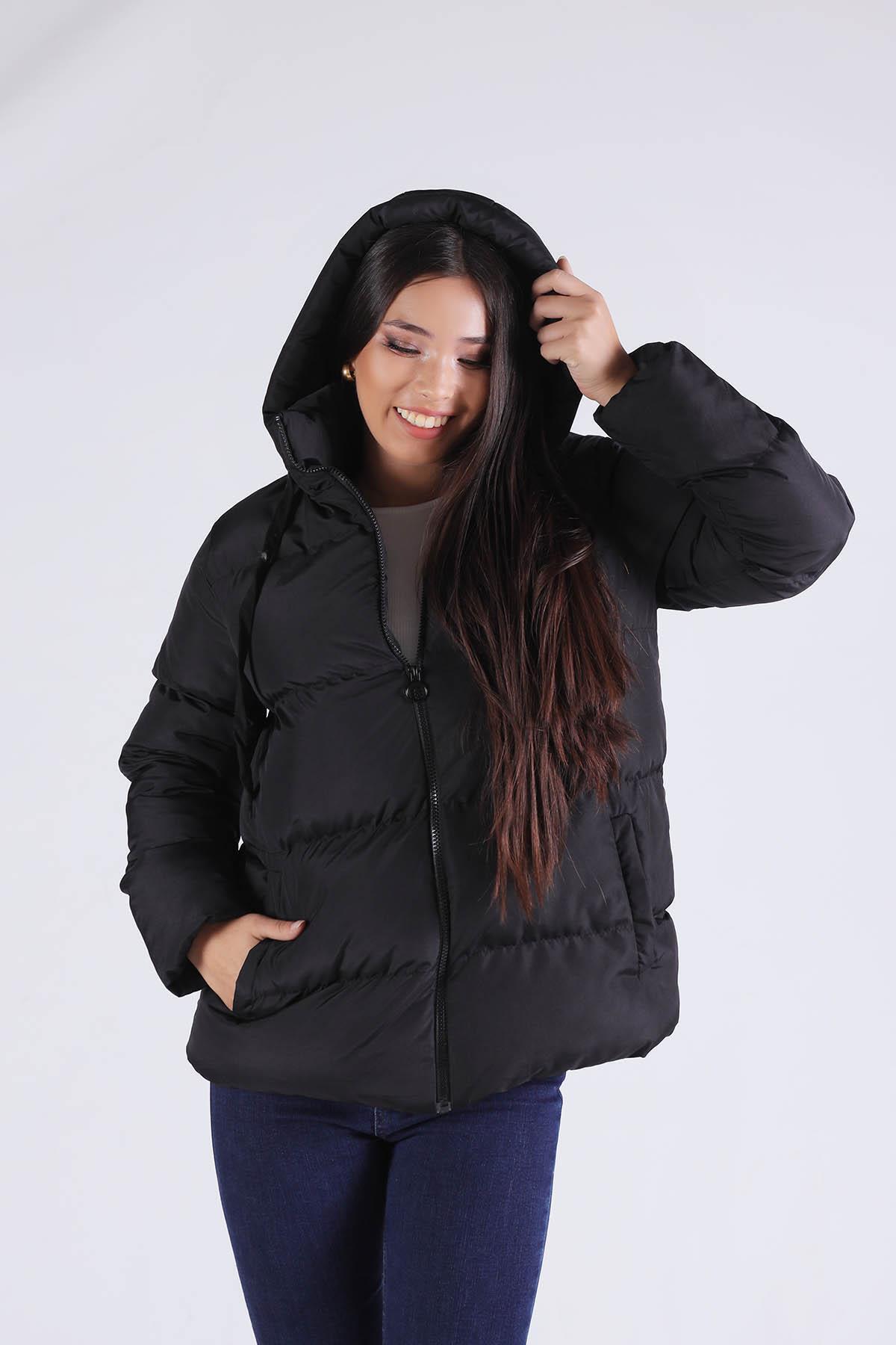 Siyah Oversize Mont 2154 