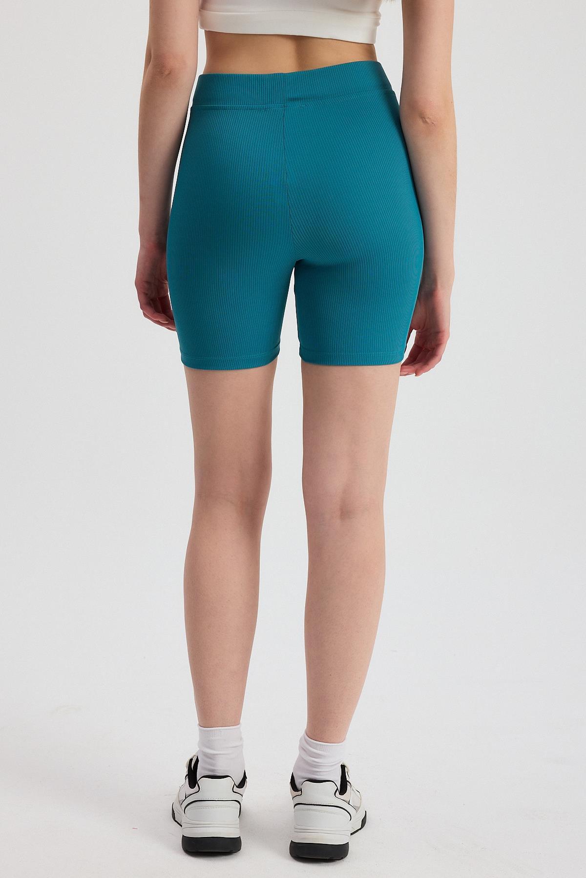 Petrol Fitilli Kısa Tayt 2190M - 5