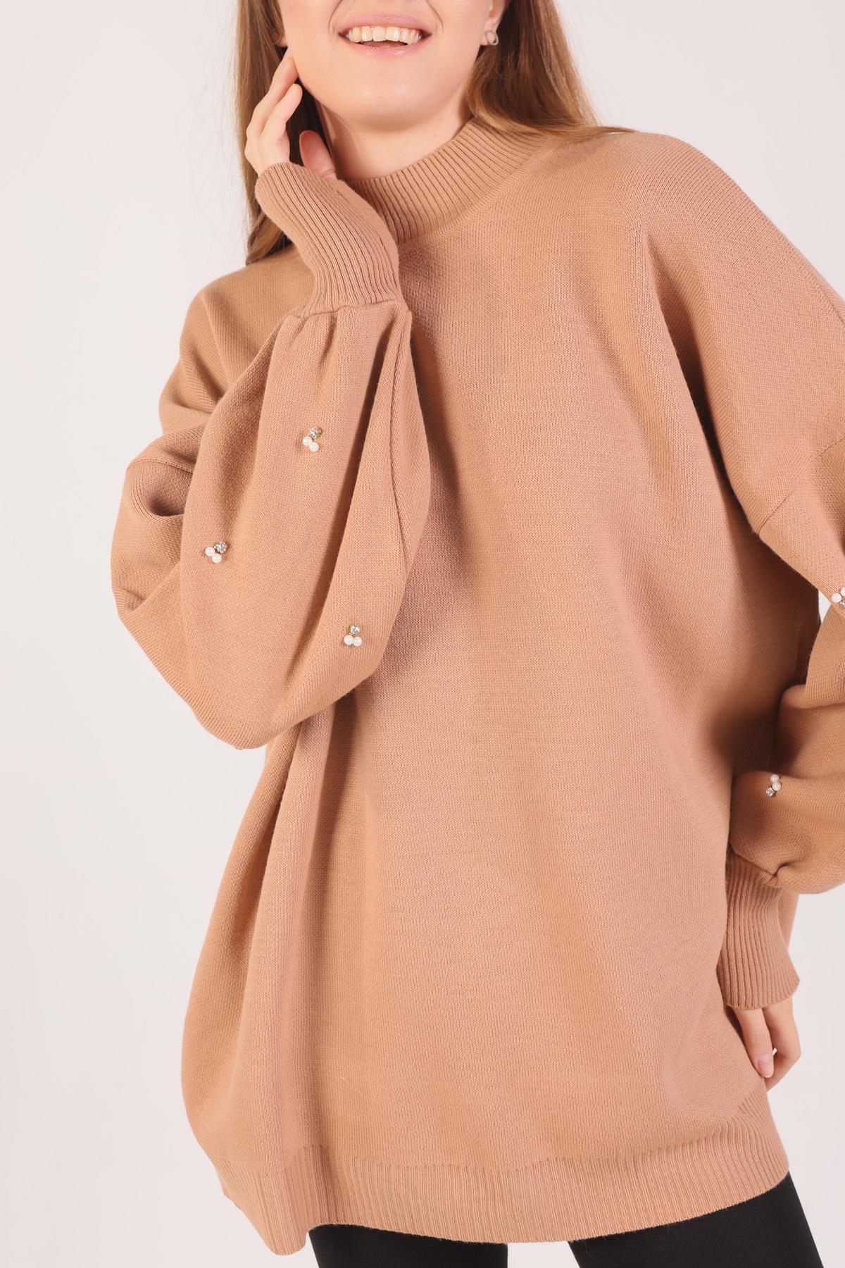 2209 İnci Detay Tunik Bisküvi - 3