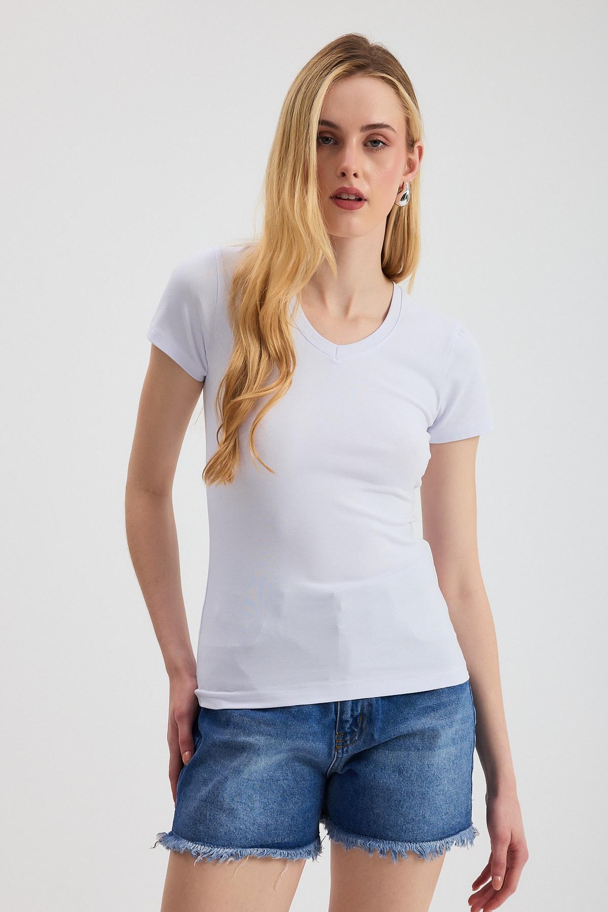 2215 V Yaka Bady Beyaz - RAYS