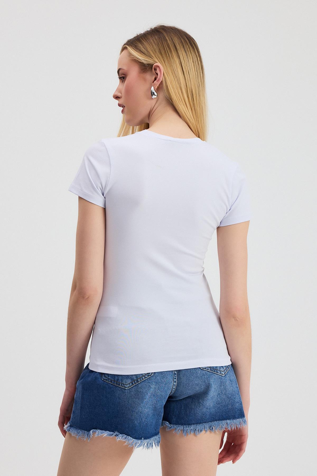 2215 V Yaka Bady Beyaz - 5