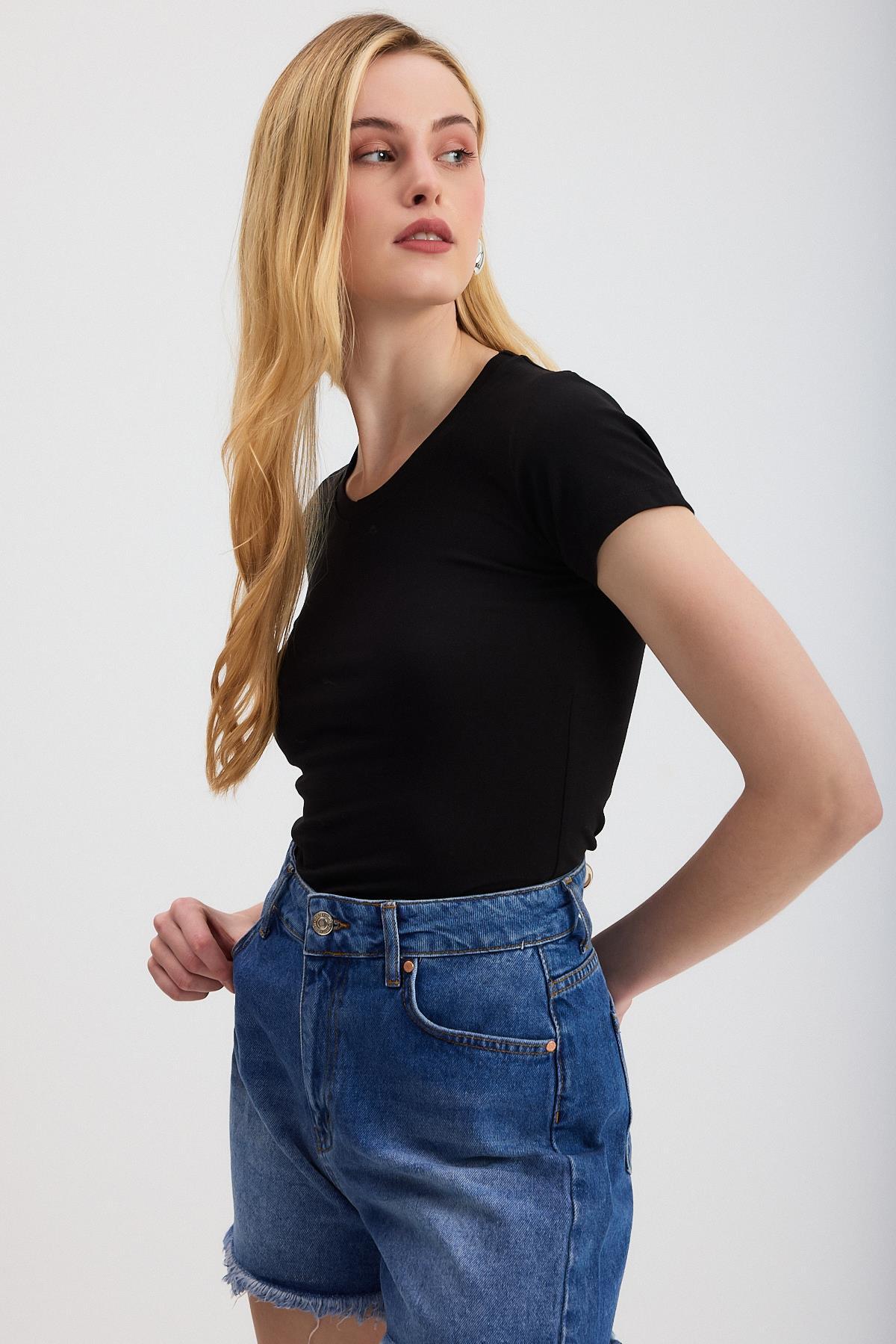 Siyah V Yaka Bady 2215 - 6