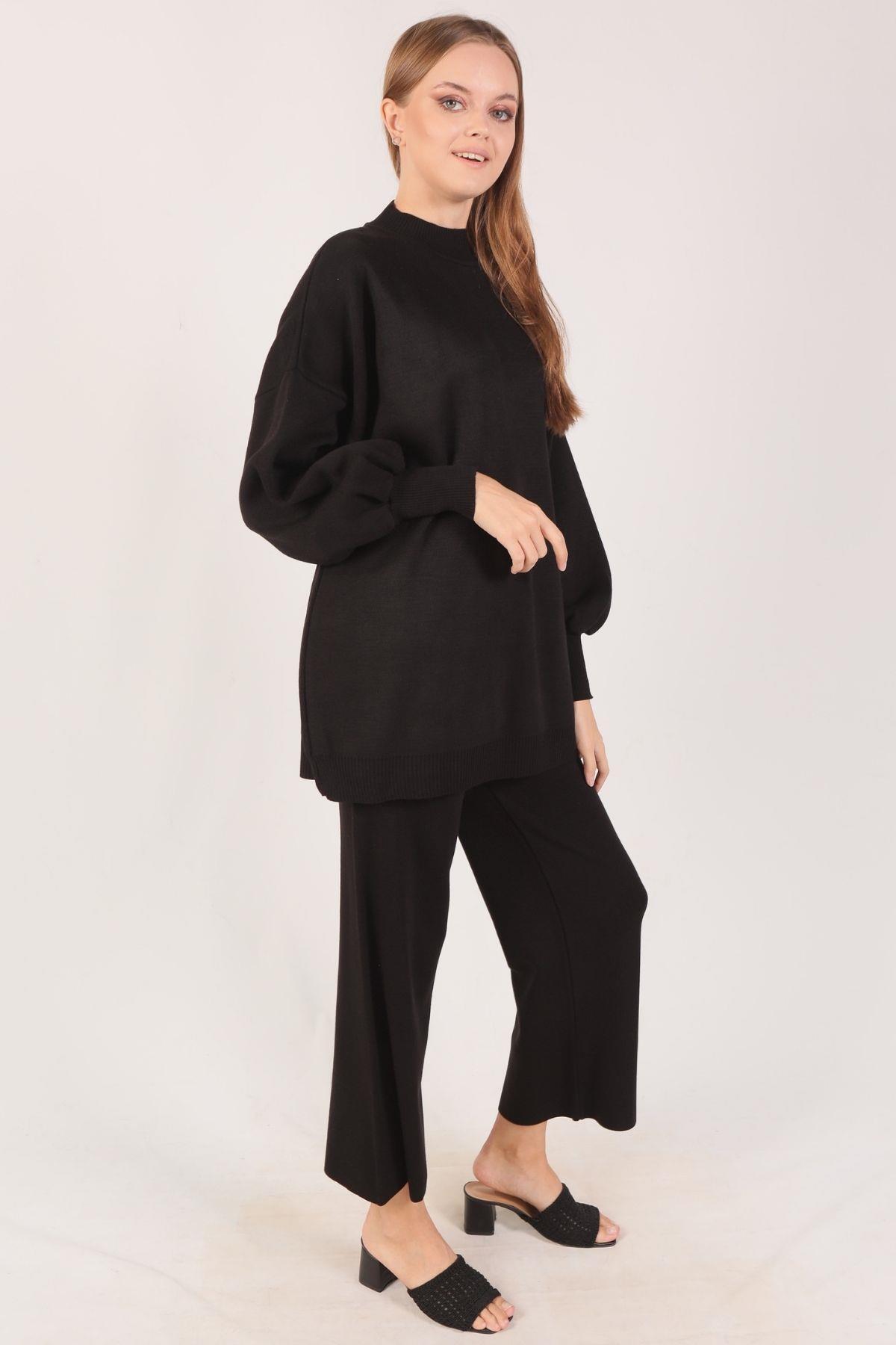 Siyah Triko Pantolon Takım 22255 - 2