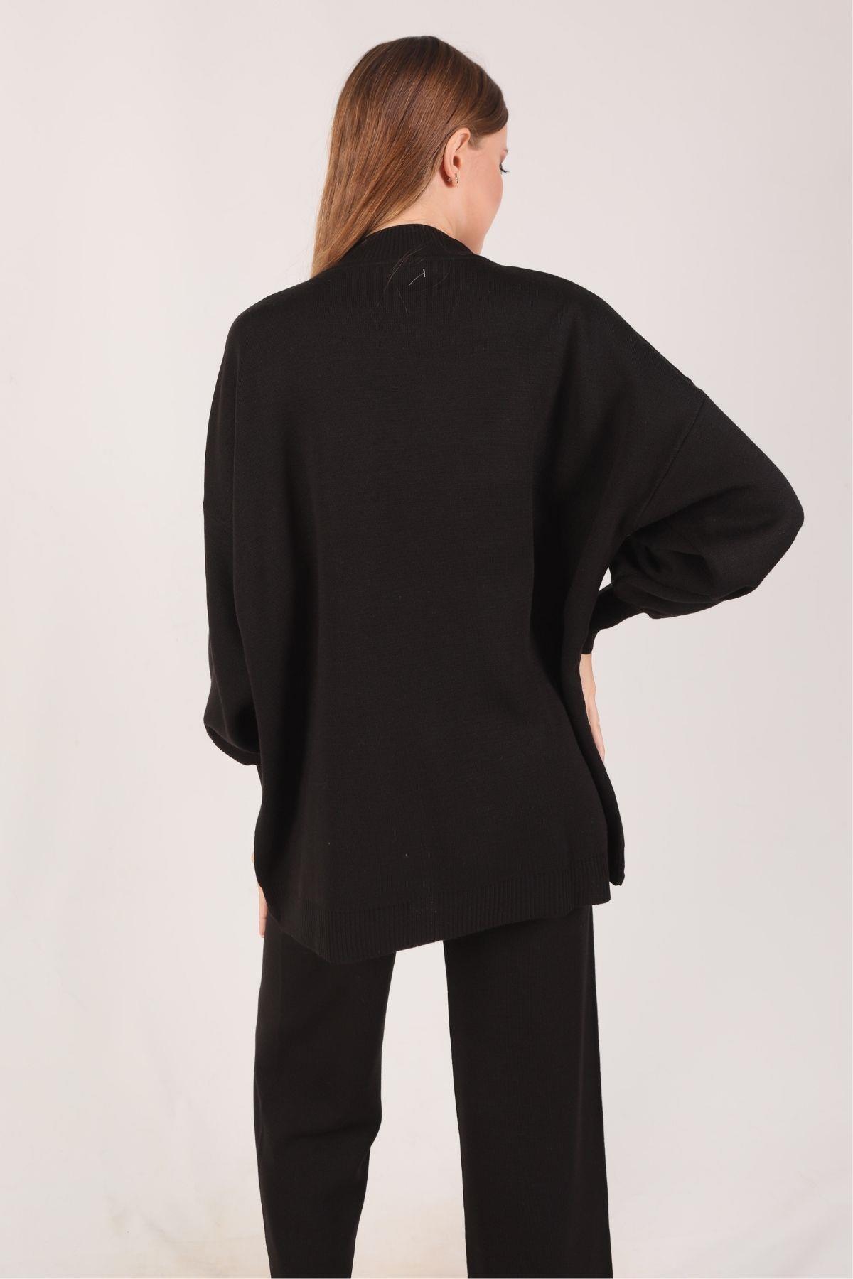 Siyah Triko Pantolon Takım 22255 - 5