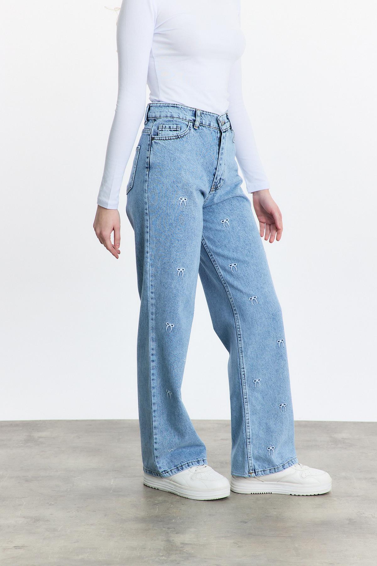 Buzkar Fiyonk Nakışlı Jean 2228 - 7