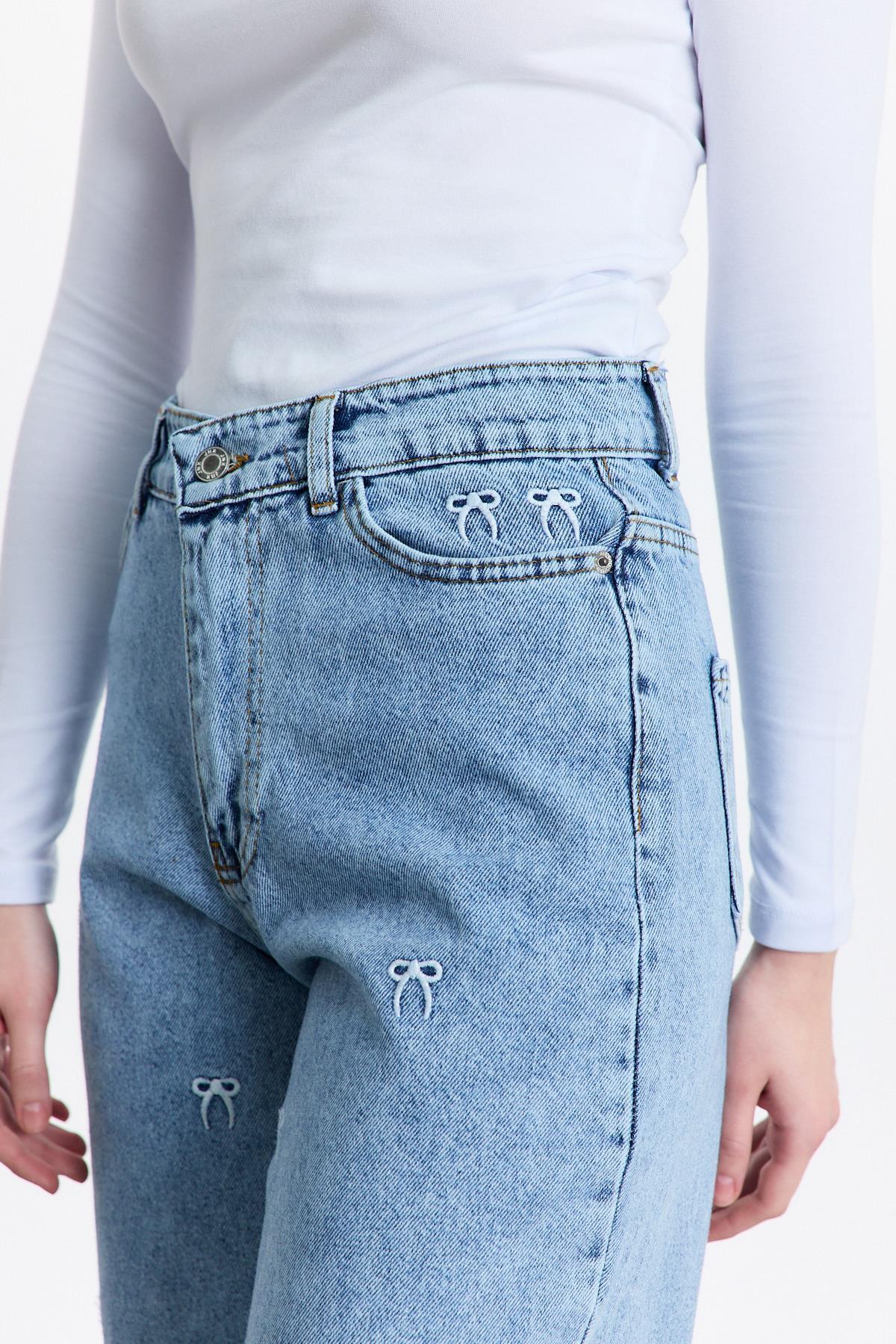 Buzkar Fiyonk Nakışlı Jean 2228 - RAYS