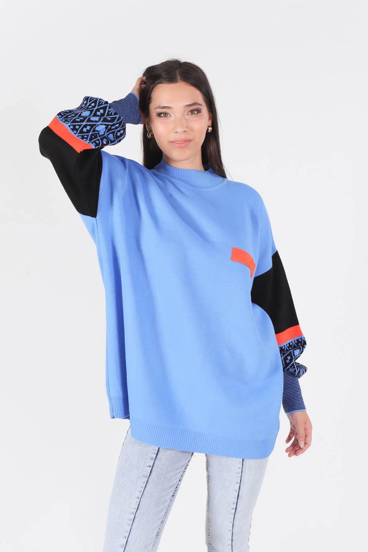 Saks Kol Desenli Kazak 2266 - 2