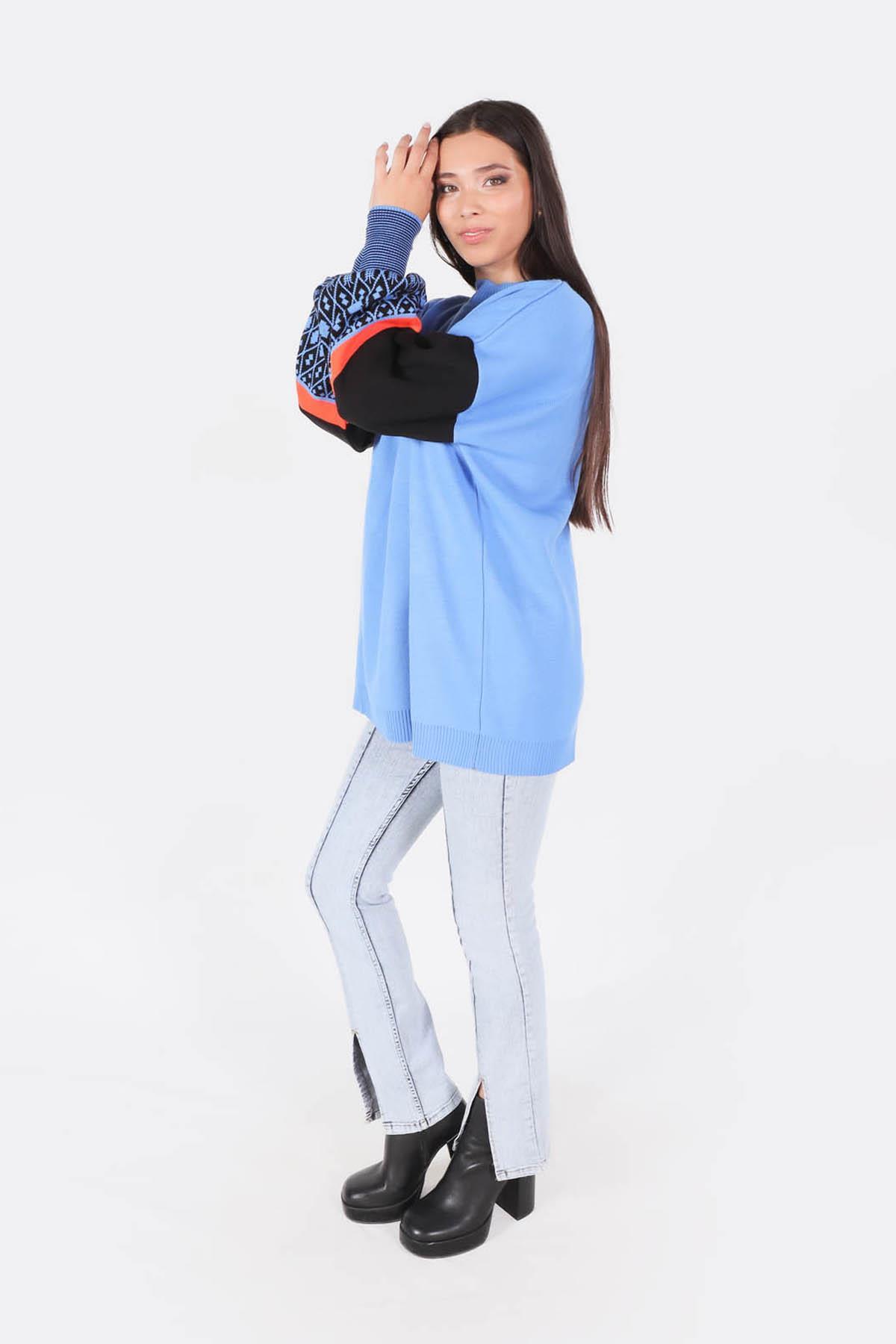 Saks Kol Desenli Kazak 2266 - 3