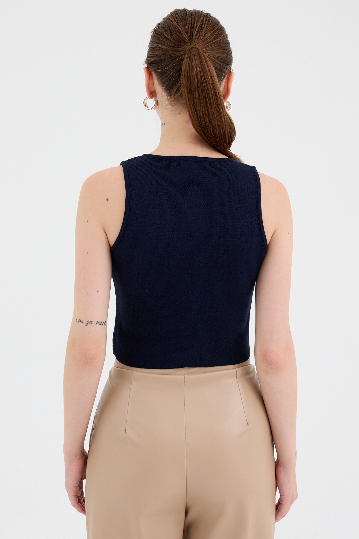 Laci Düğmeli Triko Kadın Yelek 2275 - 5