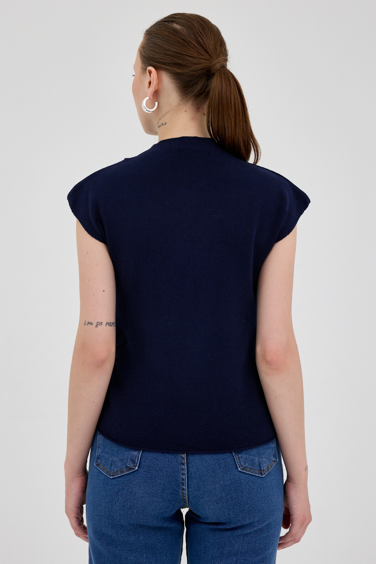 Laci Yanları Büzgülü Triko Bluz 2306 - 5