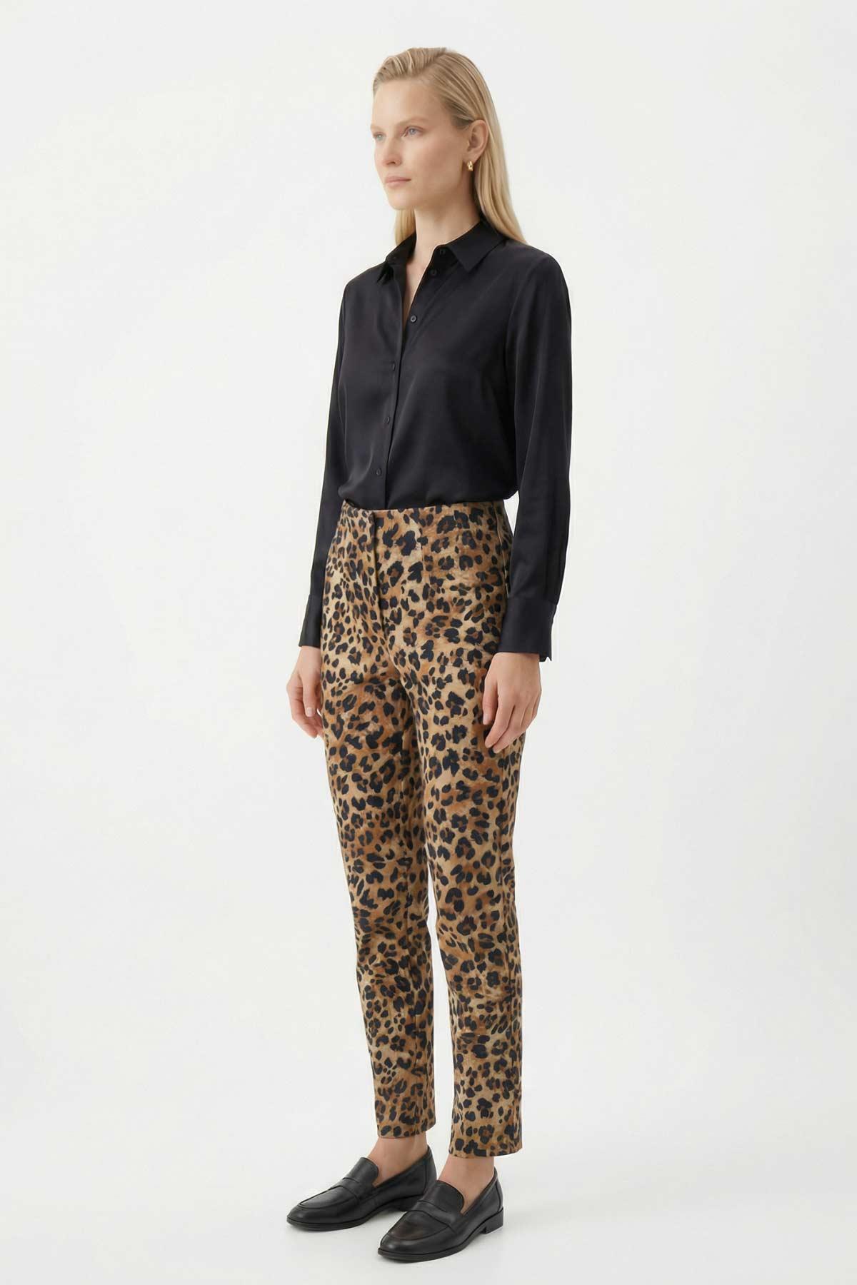 2311 Leopar Desenli Pantolon Leopar - 2