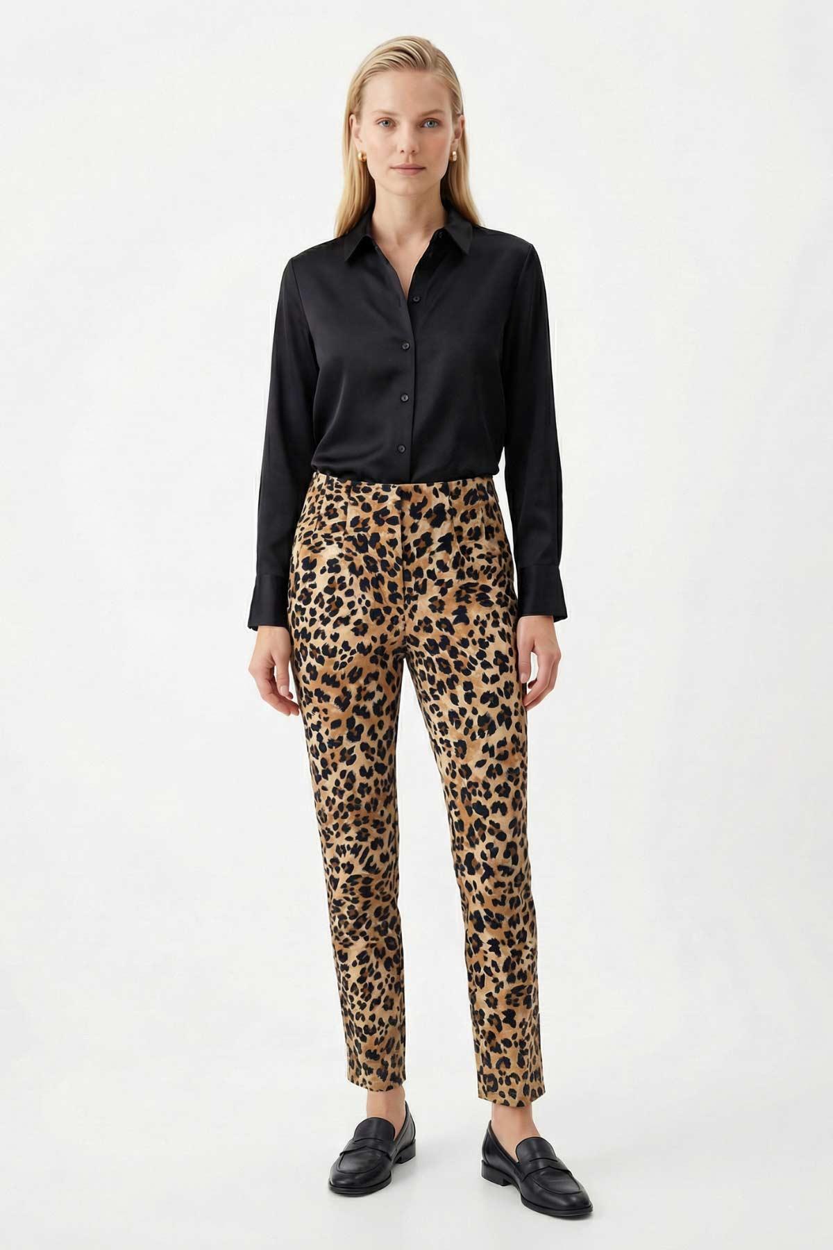 Leopar Leopar Desenli Pantolon 2311 - 1