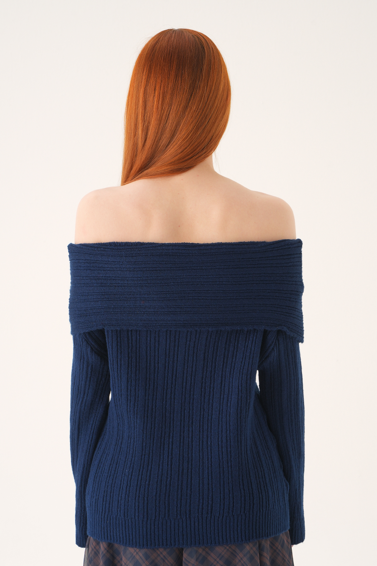 Laci Kayık Yaka Uzun Kol Kazak 2324 - 5