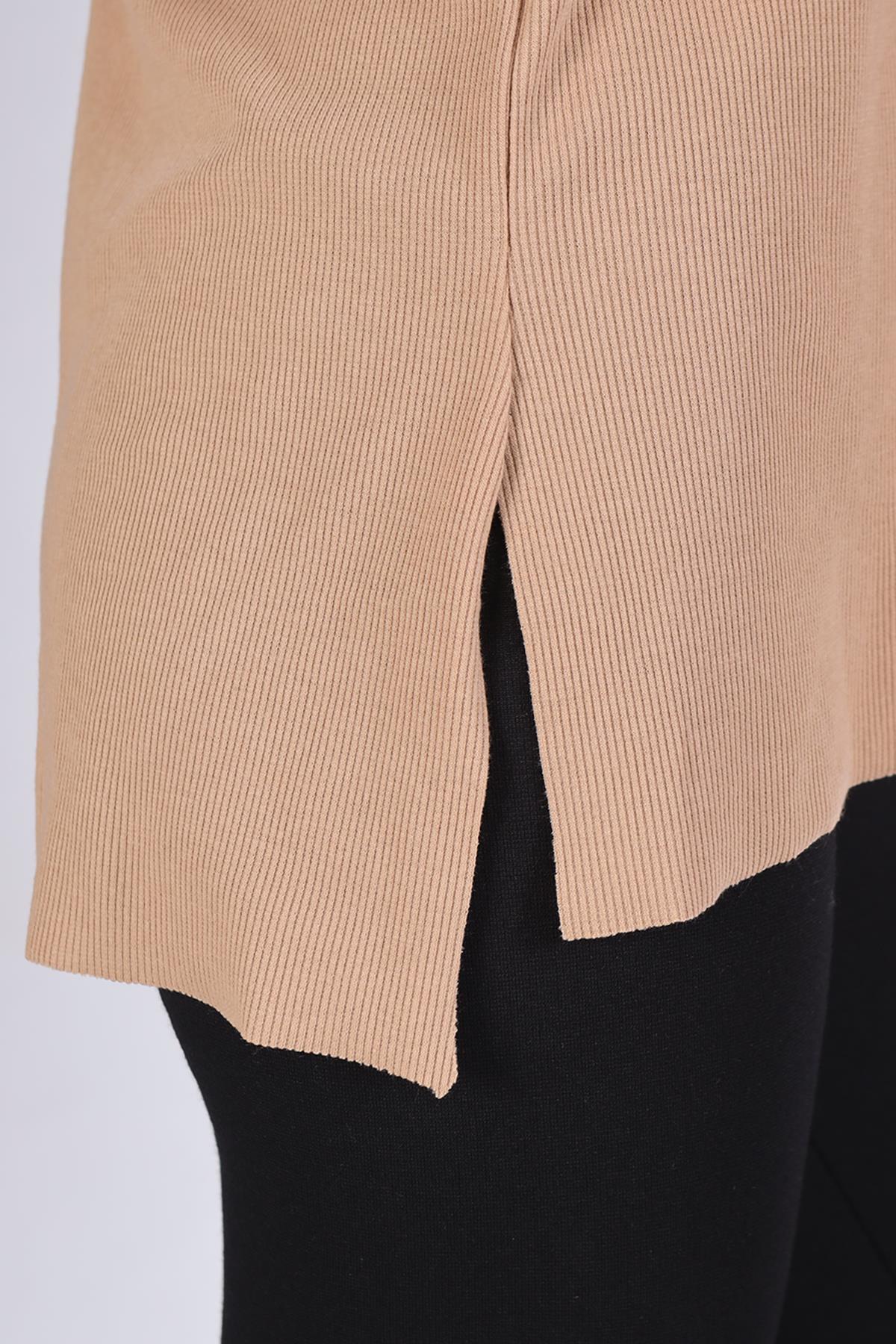 Vizon V Yaka Uzun Kol Kaşkorse Tunik 2325 - 5