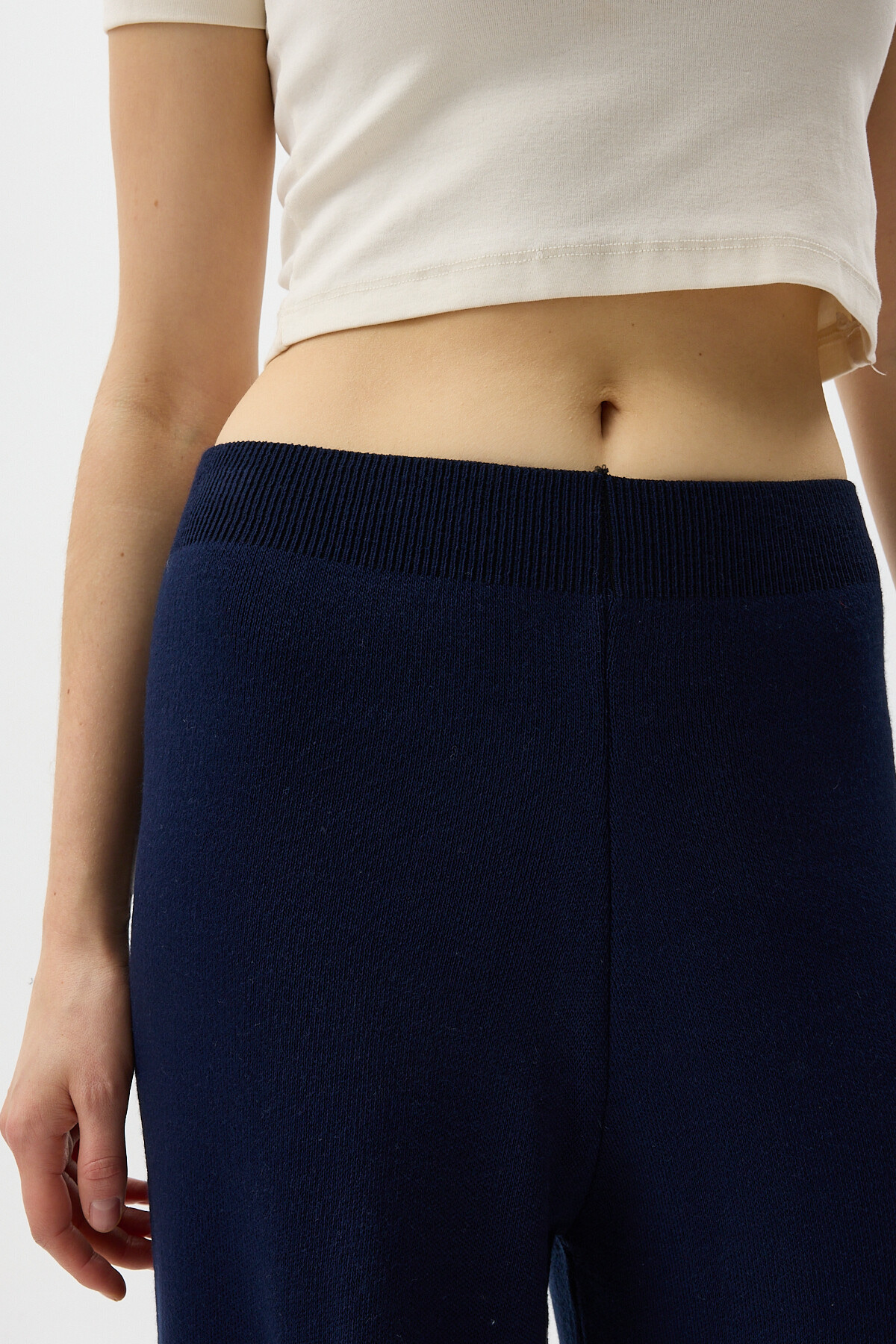 Laci Geniş Paça Triko Kadın Pantolon 23274 - 4