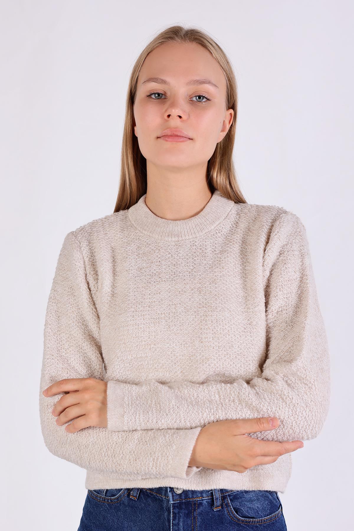 23341 Bisiklet Yaka Kazak Taş - 1