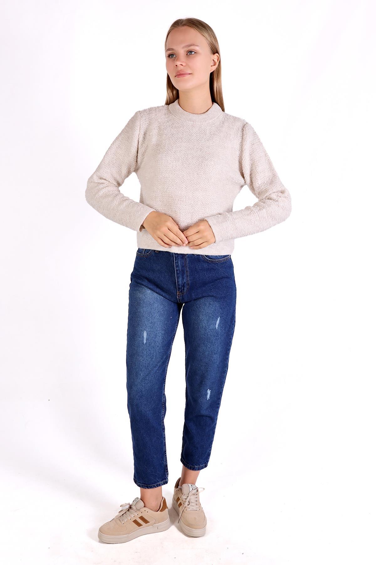 23341 Bisiklet Yaka Kazak Taş - 3