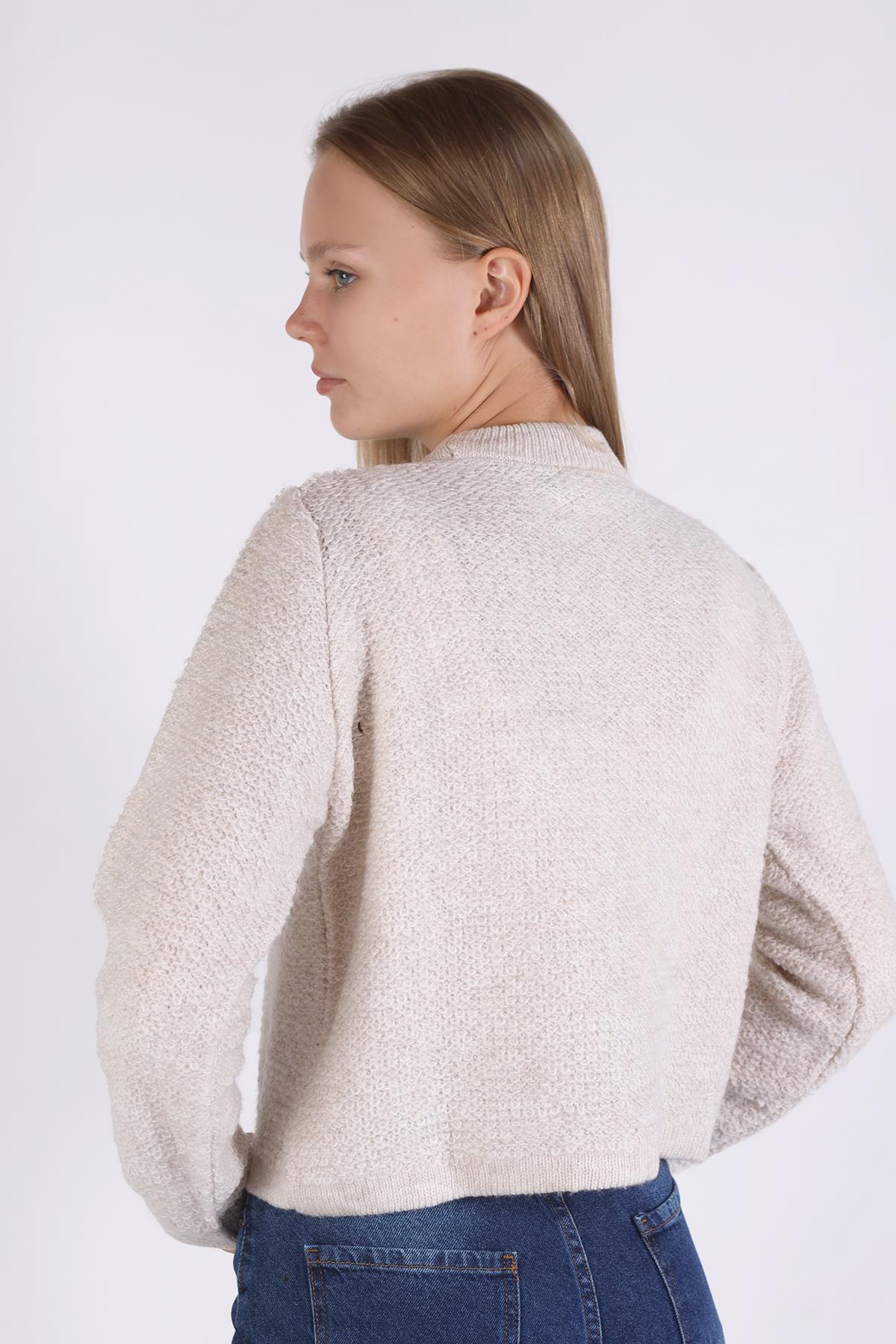 23341 Bisiklet Yaka Kazak Taş - 5