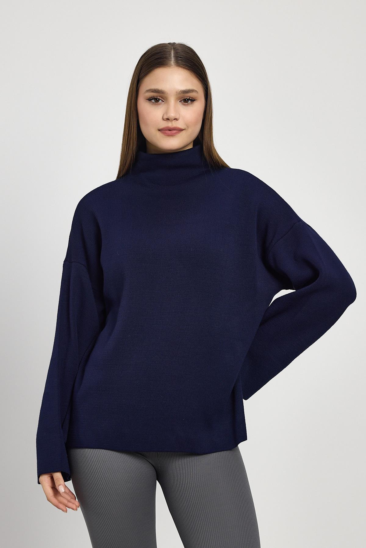 Laci Tam Boğaz Triko Kazak 23374 