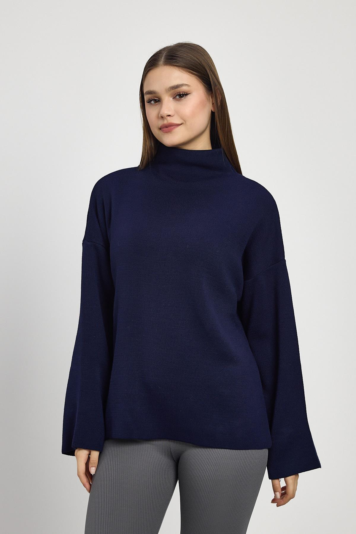 Laci Tam Boğaz Triko Kazak 23374 - 6