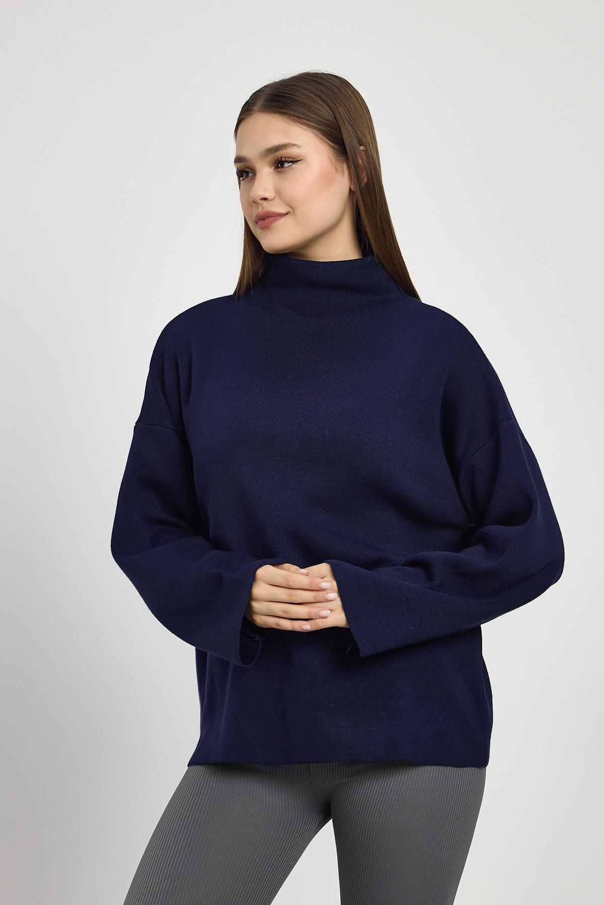 Laci Tam Boğaz Triko Kazak 23374 - 8