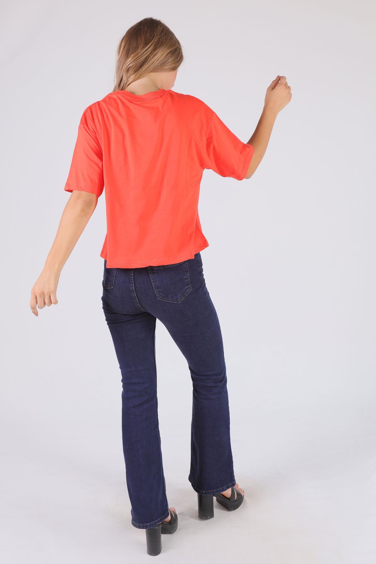 23486 Cepli Ayıcık Aksesuar Tişört Nar - 5