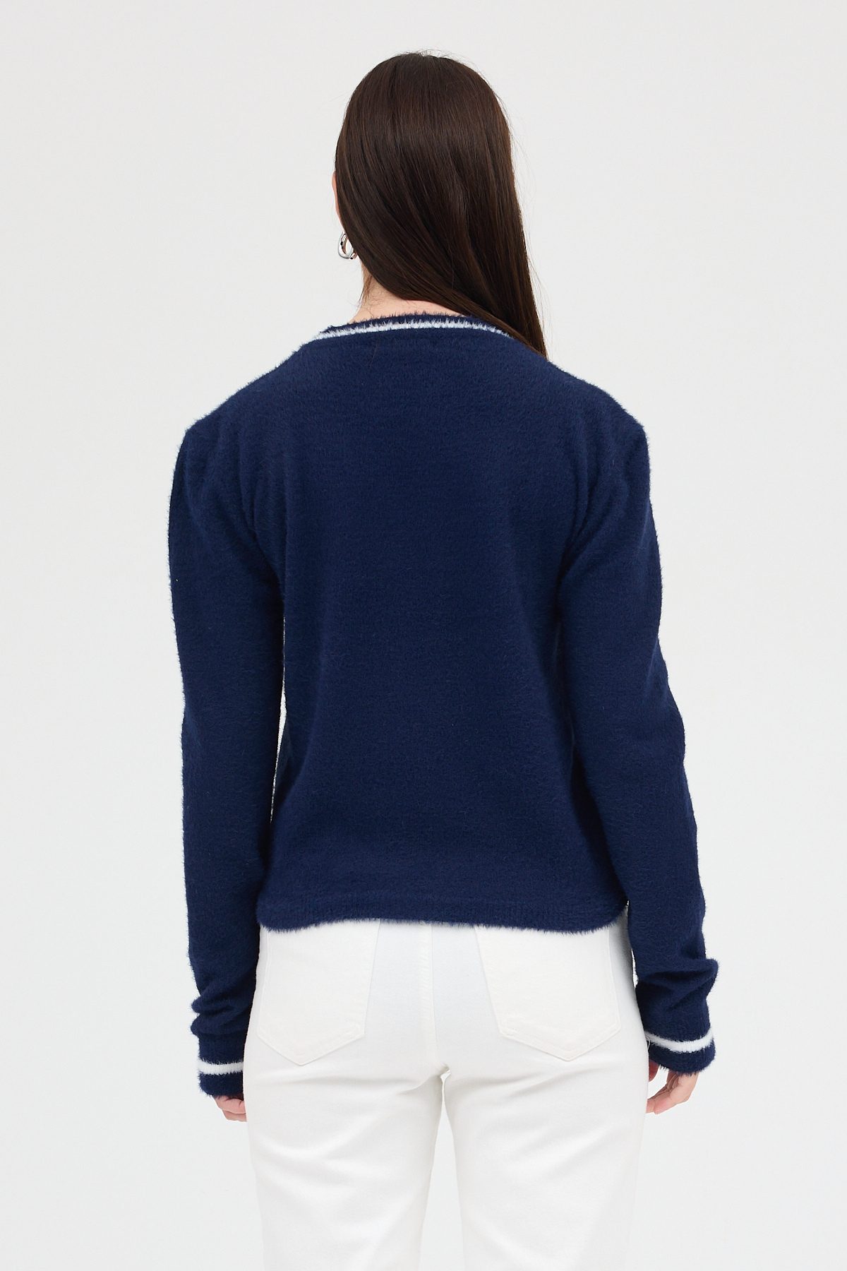 Laci Bisiklet Yaka Kurdele Detaylı Kadın Kazak 2359 - 5