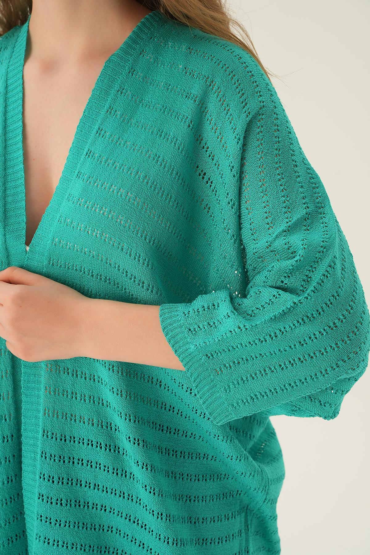 Mint Yarım Kol Hırka 2382 - 4