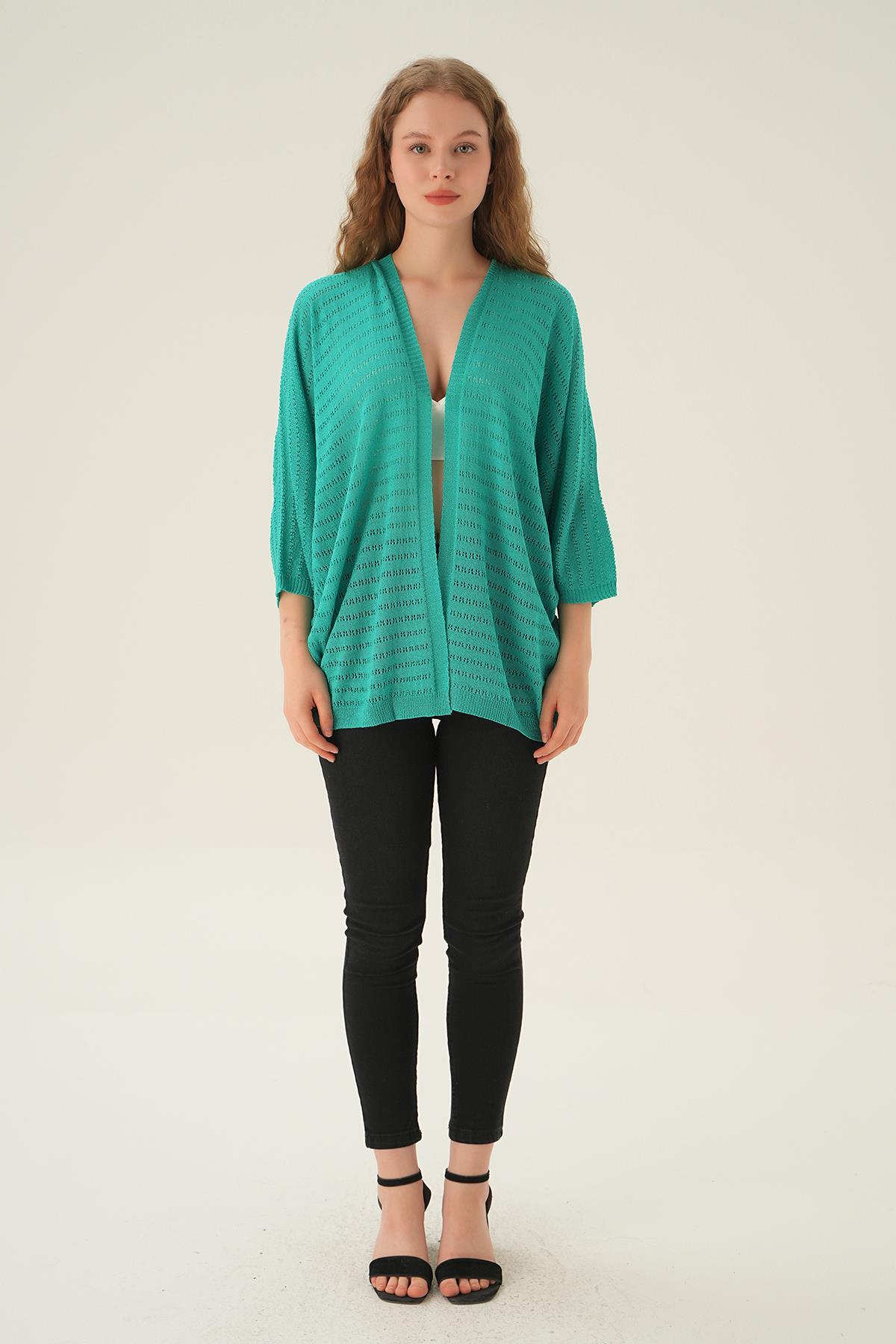 Mint Yarım Kol Hırka 2382 - 5