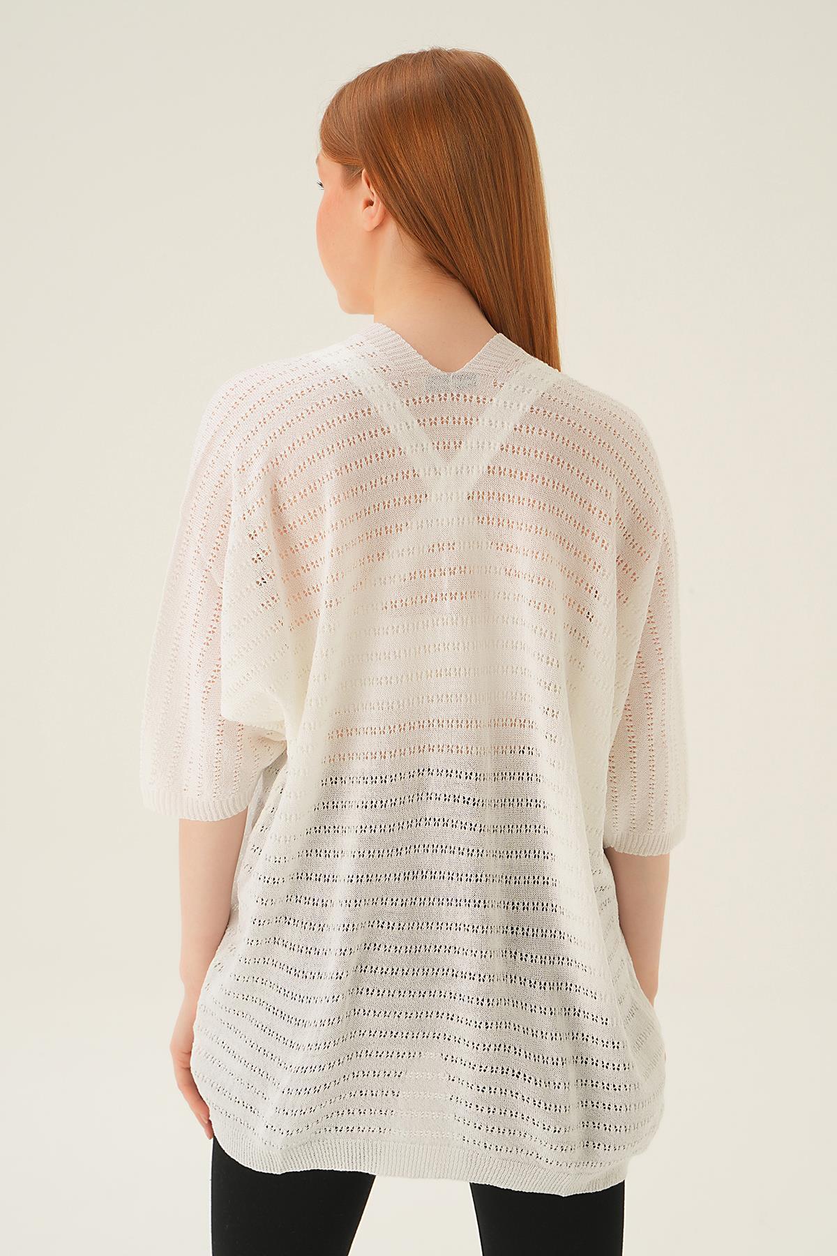 Natural Yarım Kol Hırka 2382 - 4