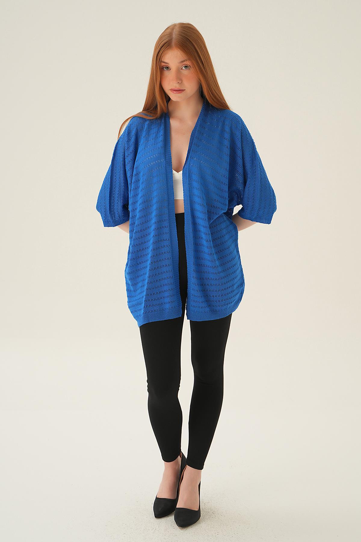 Saks Yarım Kol Hırka 2382 - 2