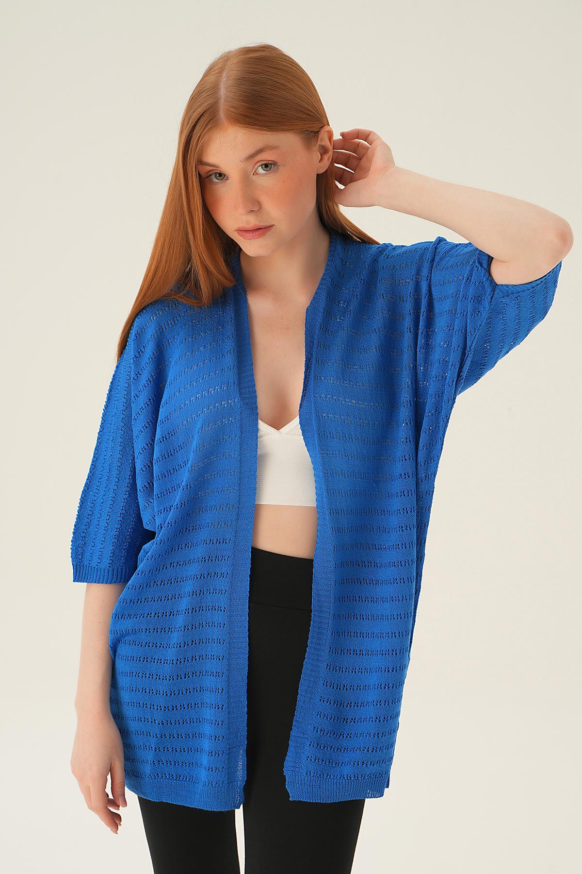 Saks Yarım Kol Hırka 2382 - 3