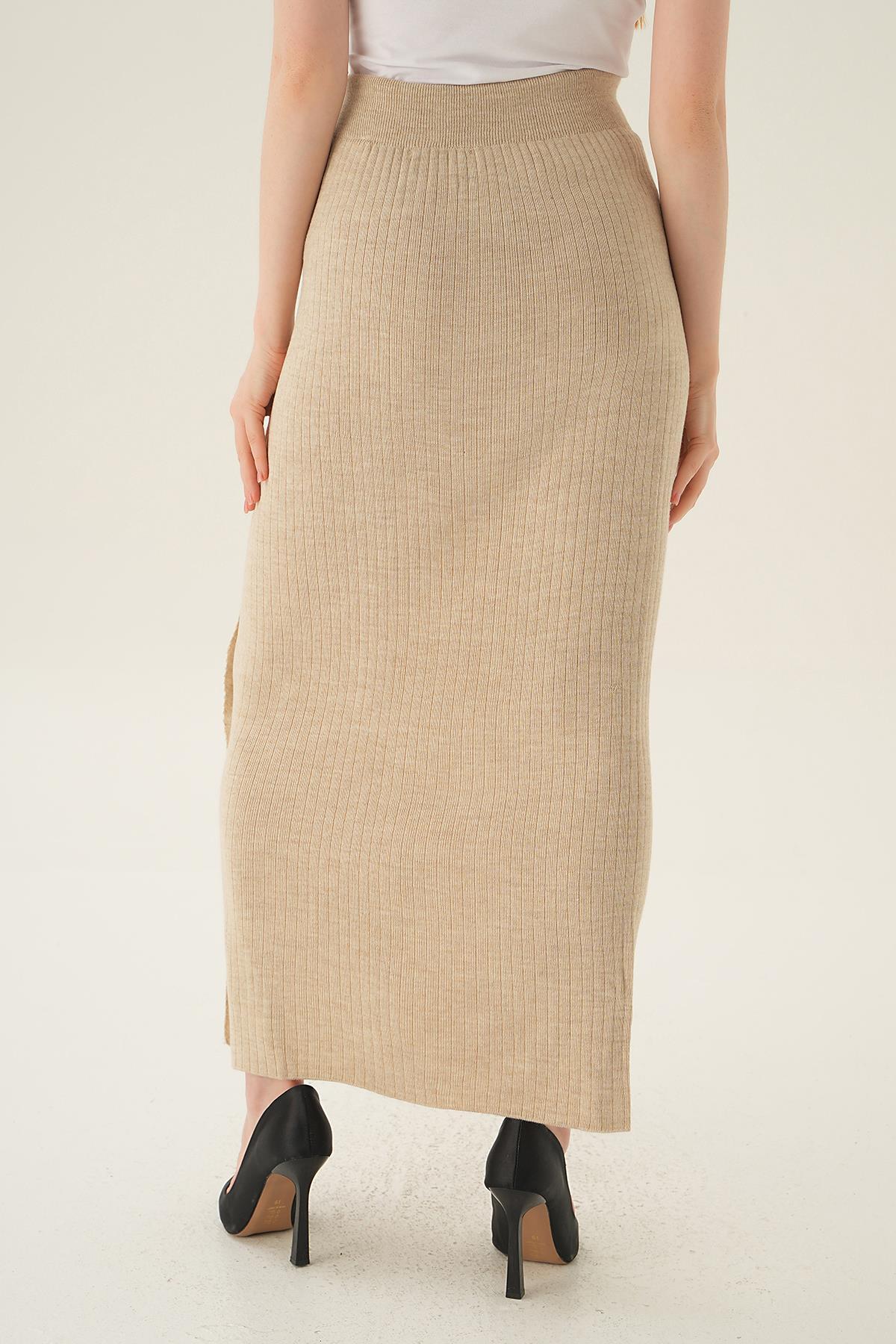 2401 Düğme Detay Etek Taş - 4