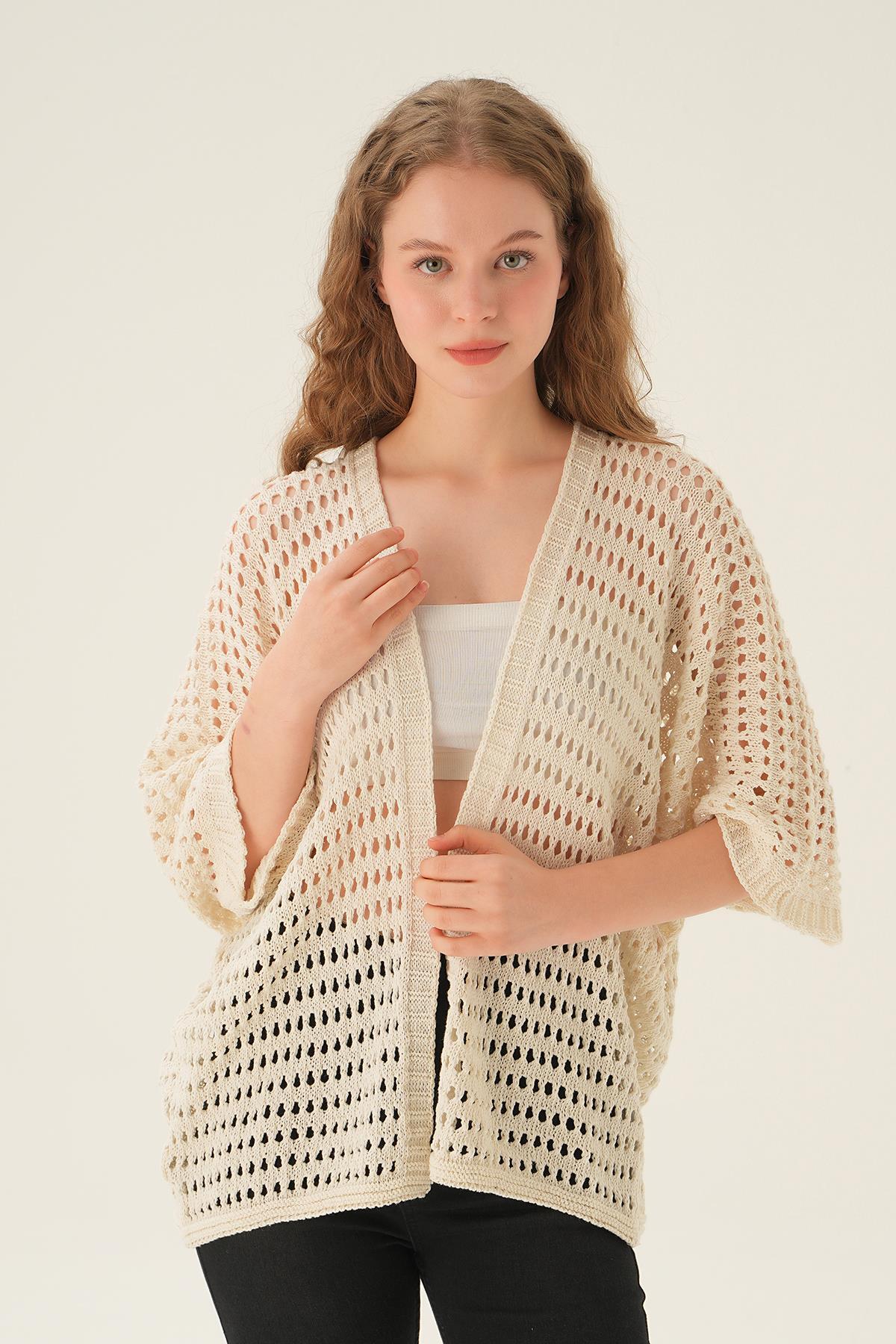 Natural Delikli Hırka 2403 - 1