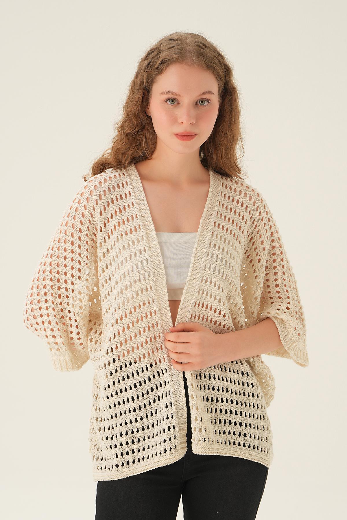 Natural Delikli Hırka 2403 - 3