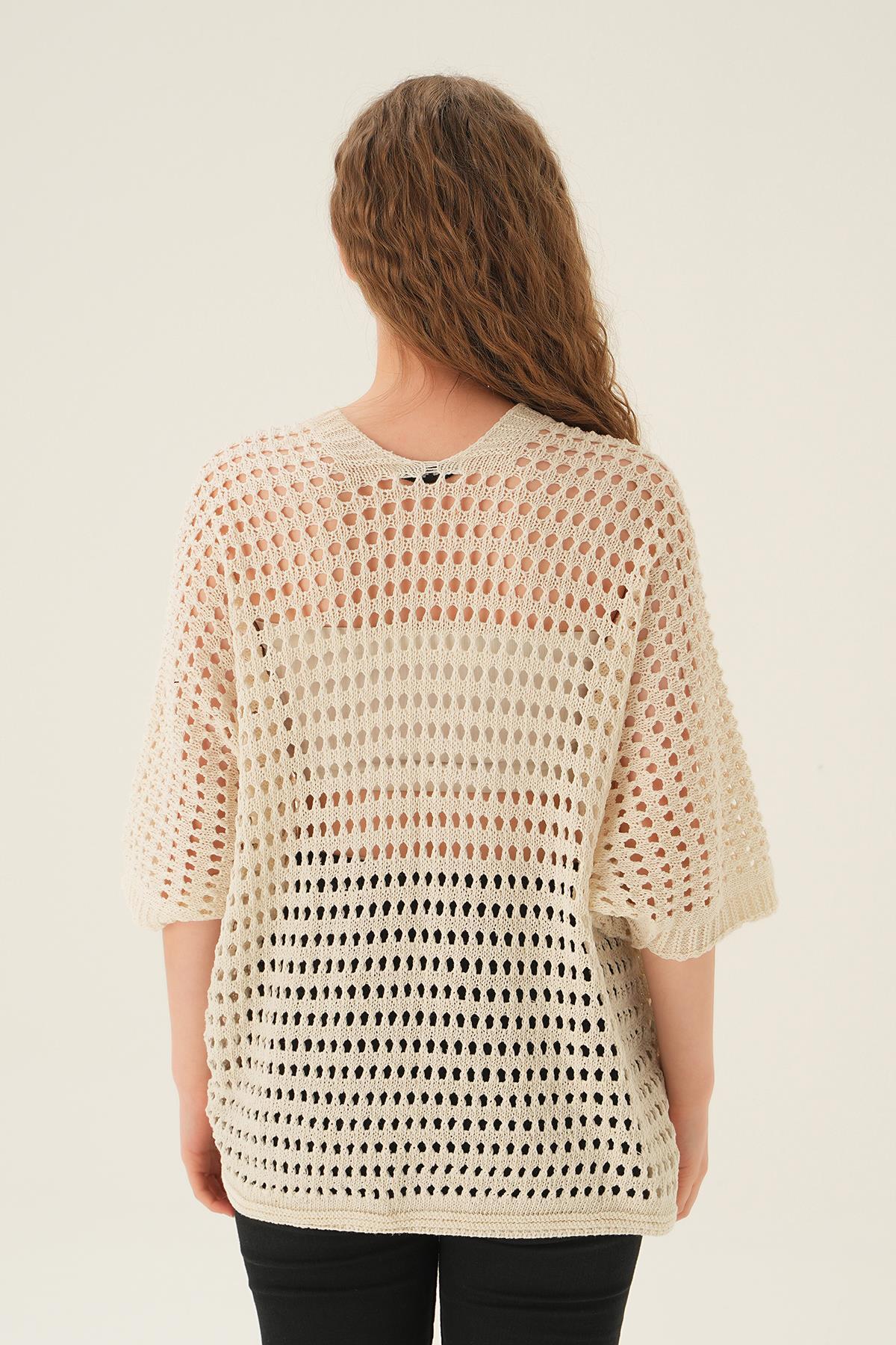 Natural Delikli Hırka 2403 - 4