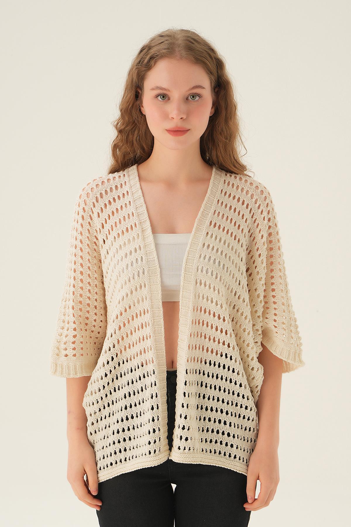 Natural Delikli Hırka 2403 - 6