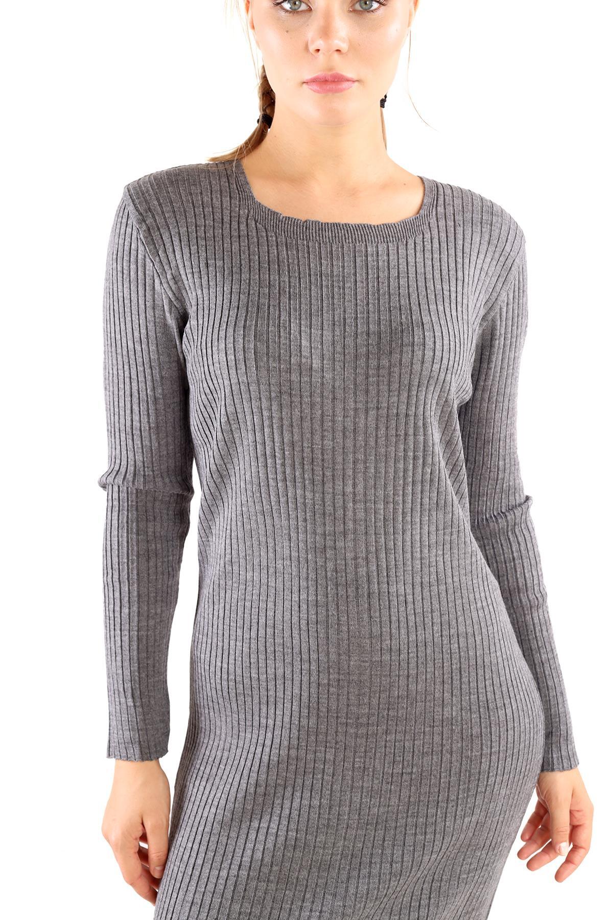 Füme Kapüşonlu Elbise Takım 24114 - 7