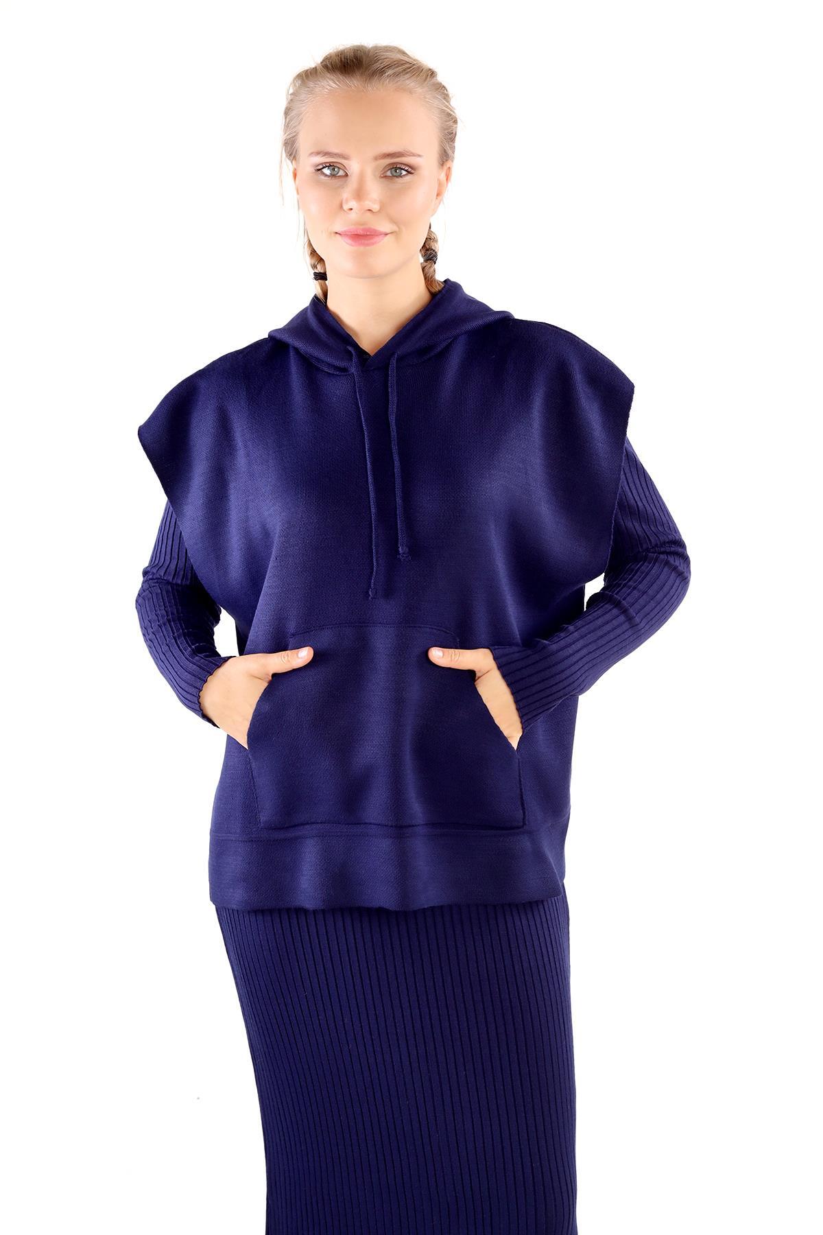 24114 Kapüşonlu Elbise Takım Laci - RAYS