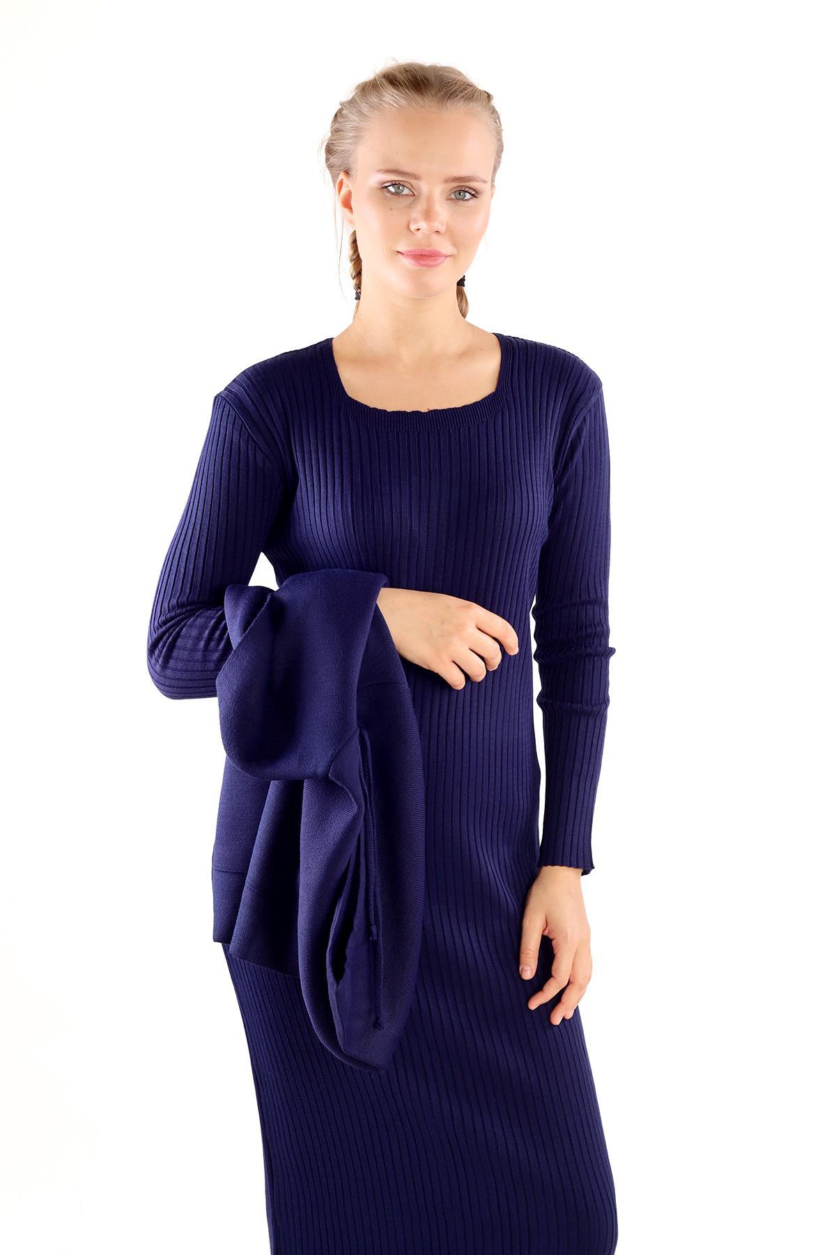 Laci Kapüşonlu Elbise Takım 24114 - 3