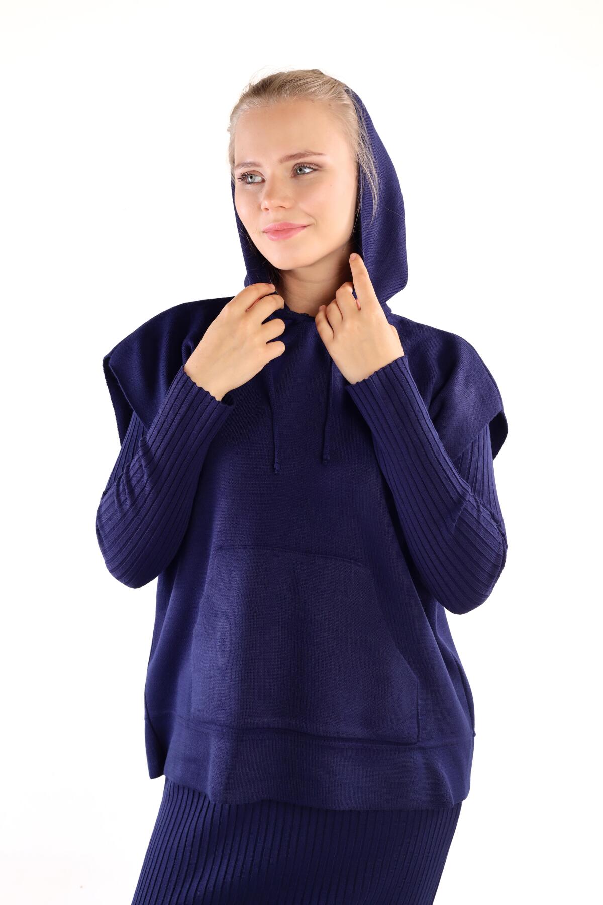 Laci Kapüşonlu Elbise Takım 24114 - 6