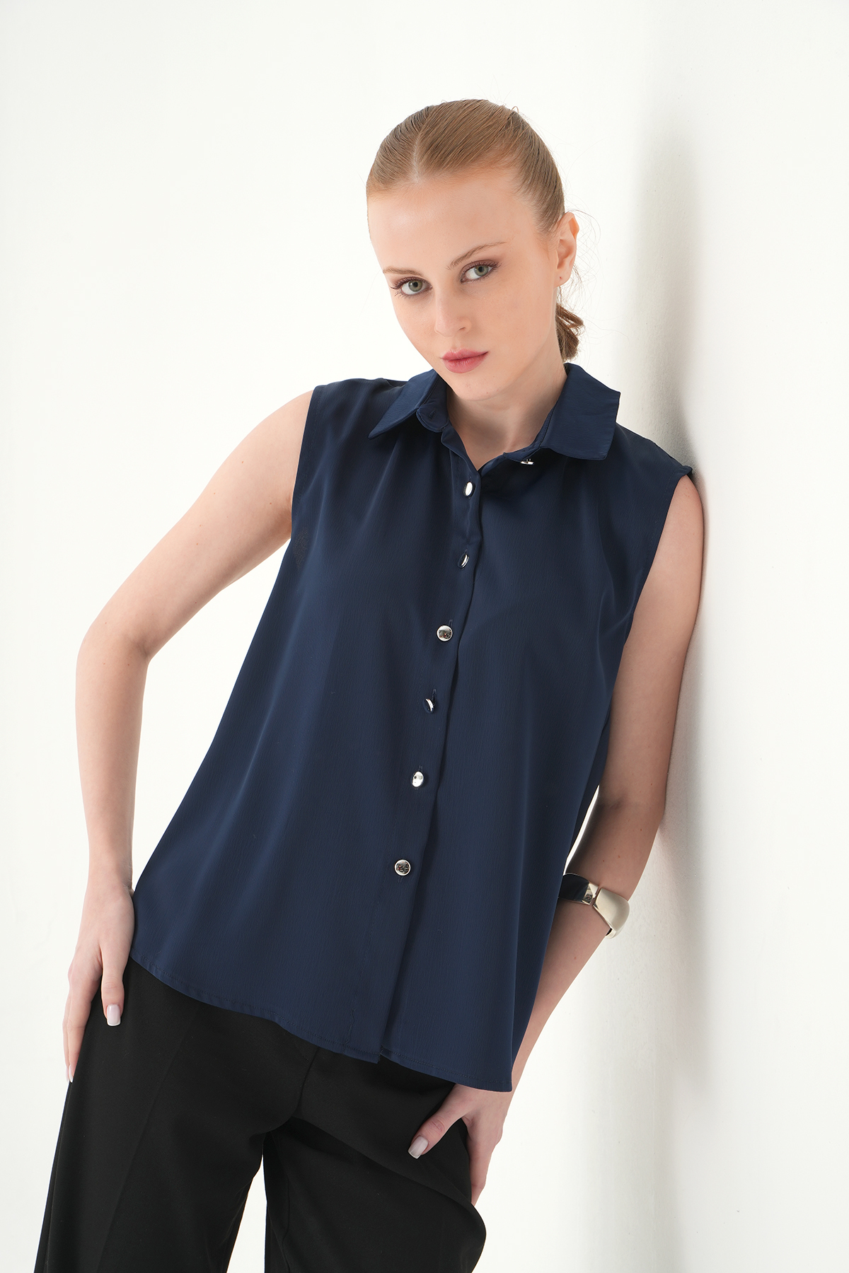 Laci Sıfır Kol Gömlek 241190 - 6