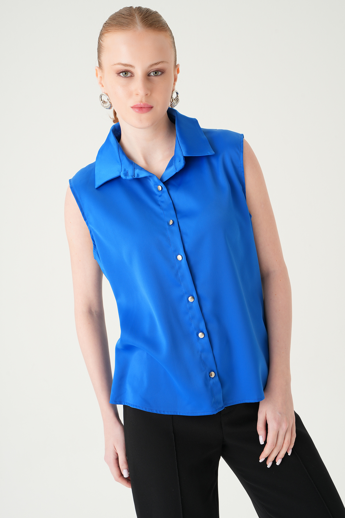 Saks Sıfır Kol Gömlek 241190 - RAYS