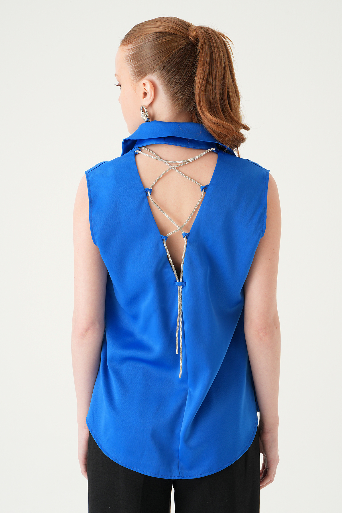 Saks Sıfır Kol Gömlek 241190 - 5