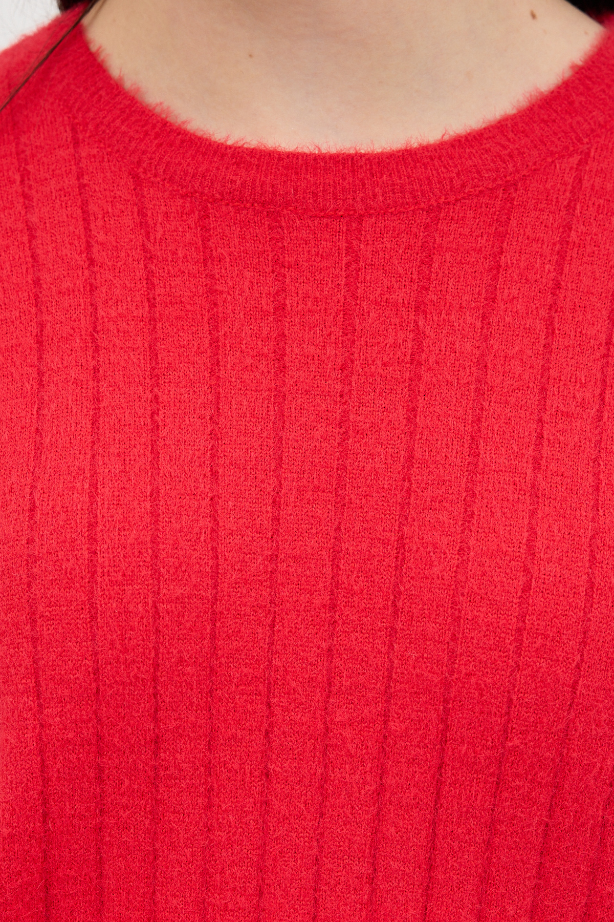 Kırmızı Bisiklet Yaka Uzun Kol Kadın Kazak 2412 - RAYS