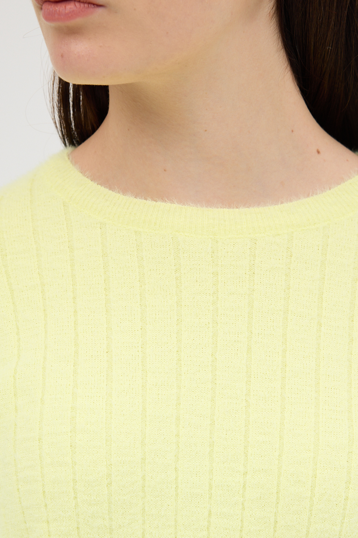 Sarı Bisiklet Yaka Uzun Kol Kadın Kazak 2412 - RAYS