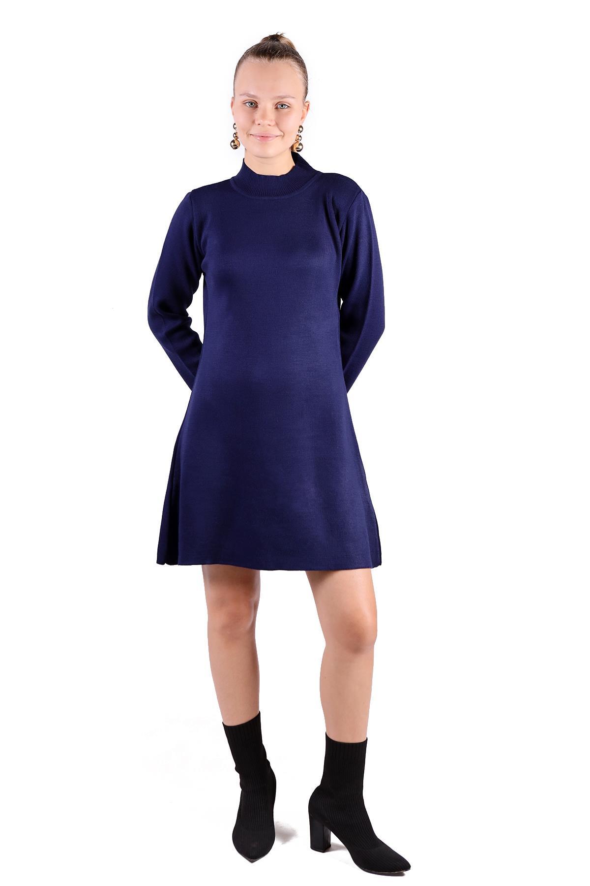 Laci Yarım Boğaz Kısa Triko Elbise 24151 - RAYS (1)