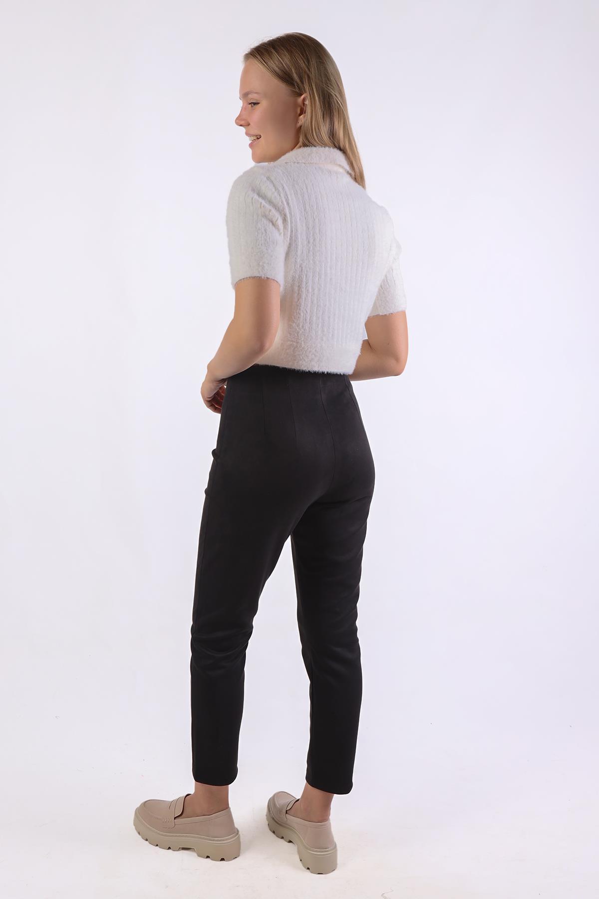 Ekru Polo Yaka Fitilli Kazak 24162 - 5