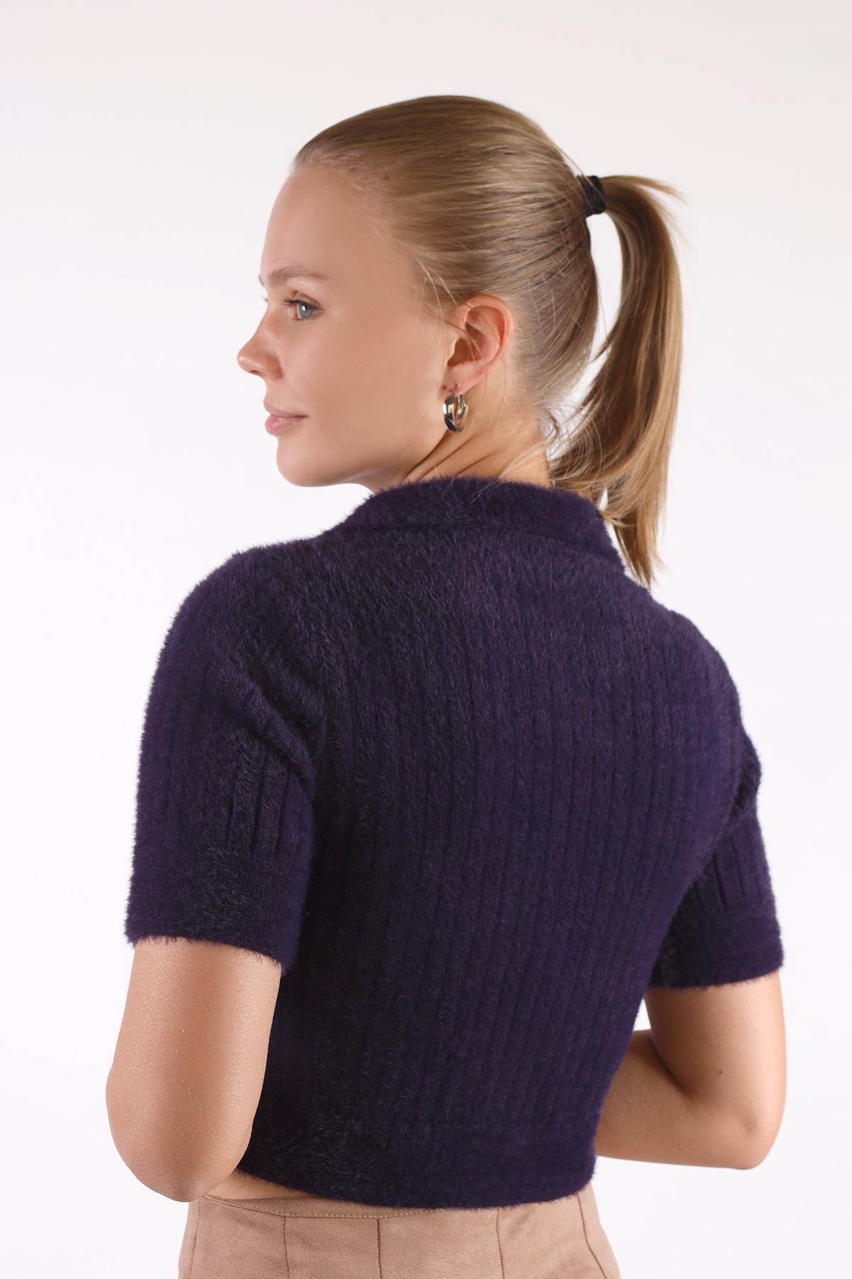 Laci Polo Yaka Fitilli Kazak 24162 - 5