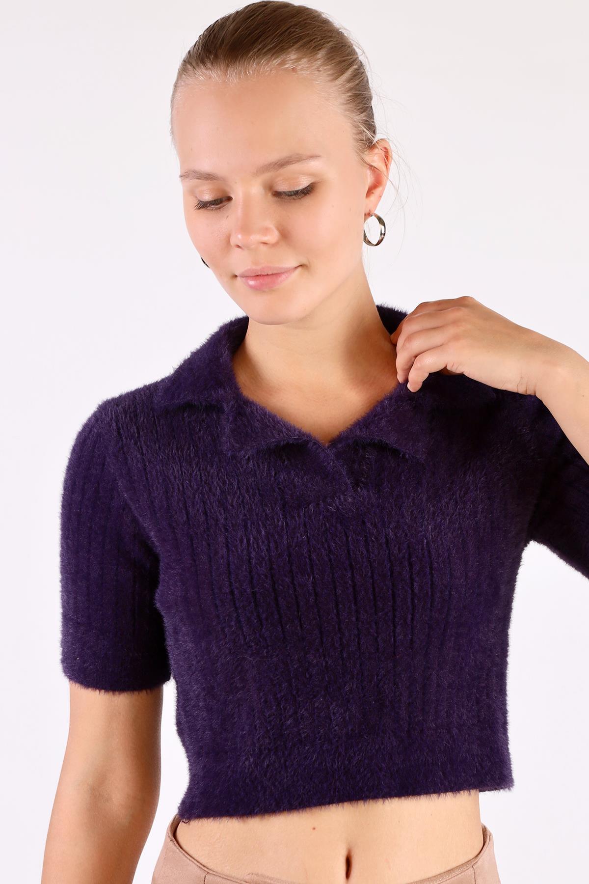 Laci Polo Yaka Fitilli Kazak 24162 - 6